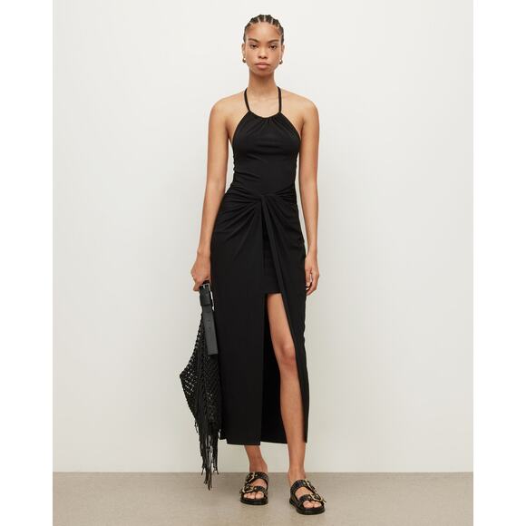 Allsaints 'Ara Ada' Black Dress Size 8 - Picture 1 of 4